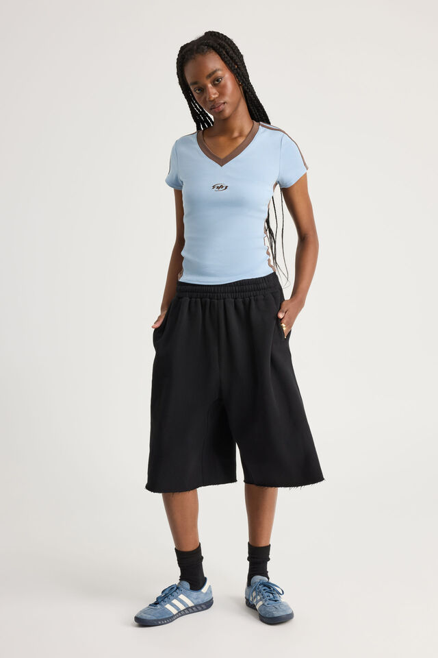 Fitted Graphic Tee, BLUE MIST/MUD NTN