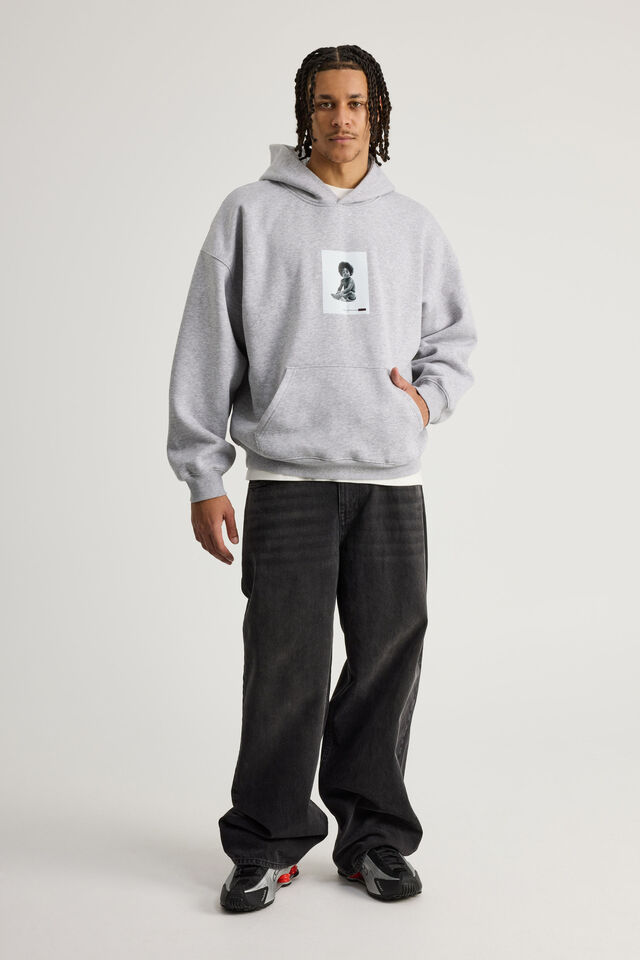 Music Merch Hoodie, LCN MT STEEL MARLE/BIGGIE BABY