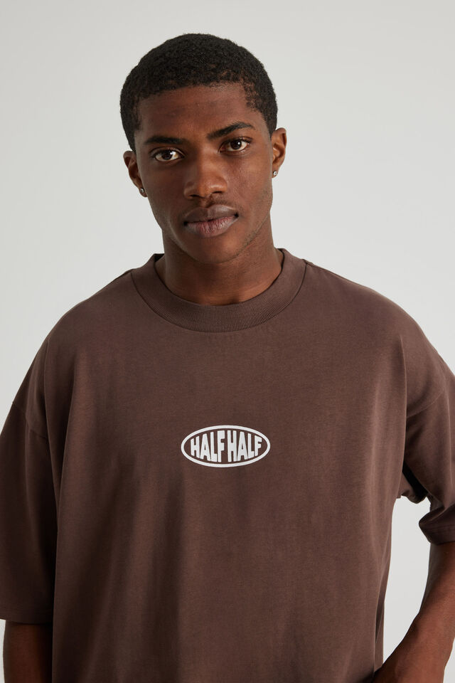 Half Half Heavyweight Box Fit Graphic Tshirt, HH BRACKEN/HALF HALF WORLDWIDE