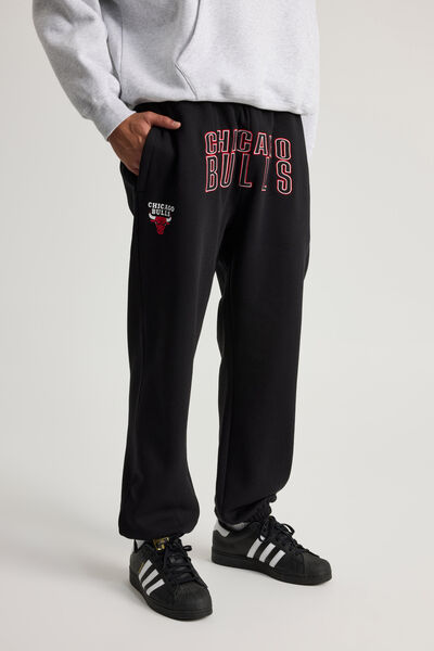 Nba Track Pant, LCN NBA BLACK/BULLS CENTRAL DIVISION