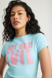 Fitted Graphic Tee, LAGUNA BLUE/HOT & EVIL - example image 4