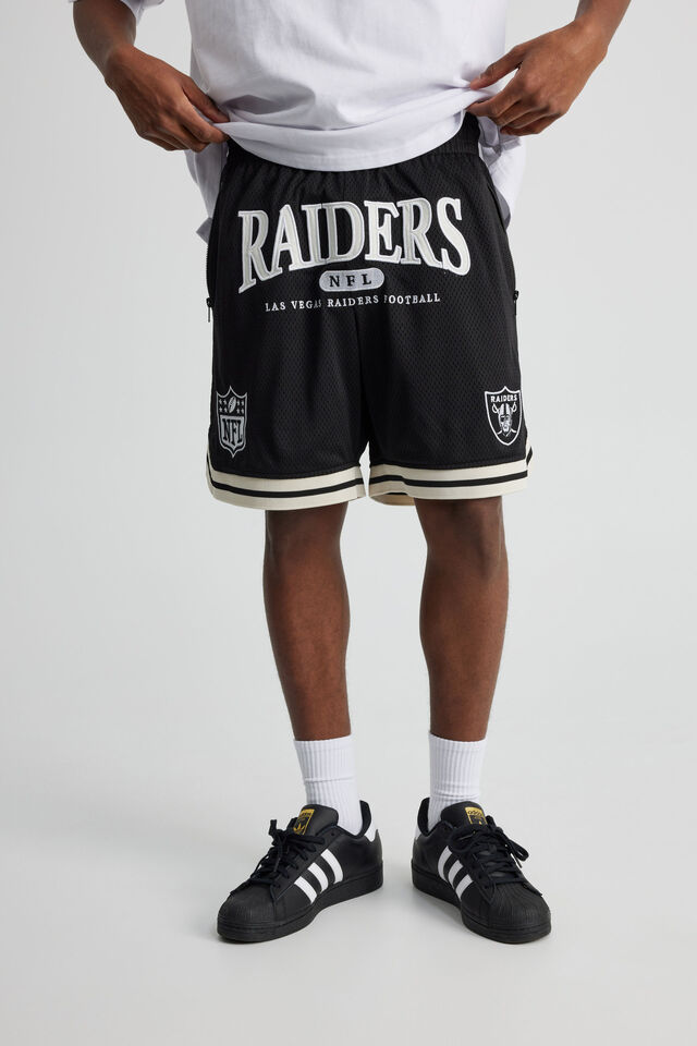 Nfl Basketball Short, LCN NFL BLACK/RAIDERS CURVE CLASSIC