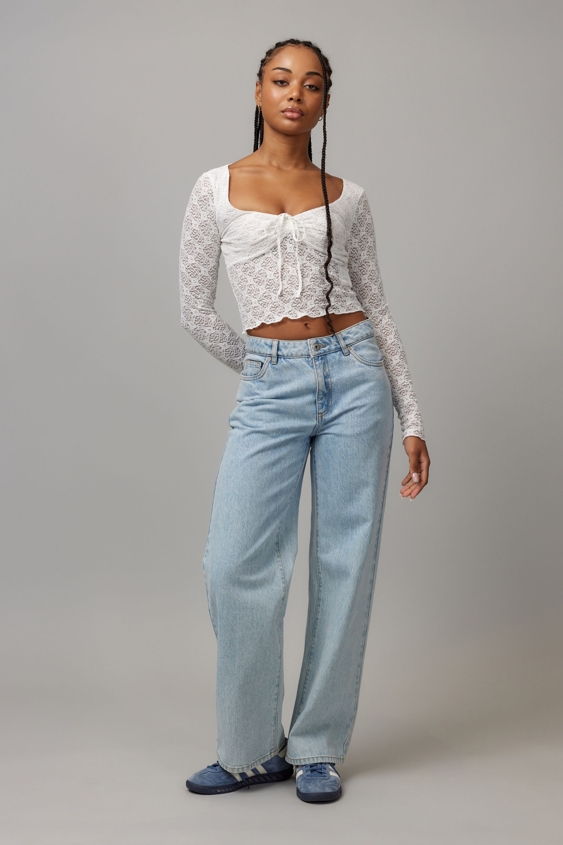 Crop lace tops clearance