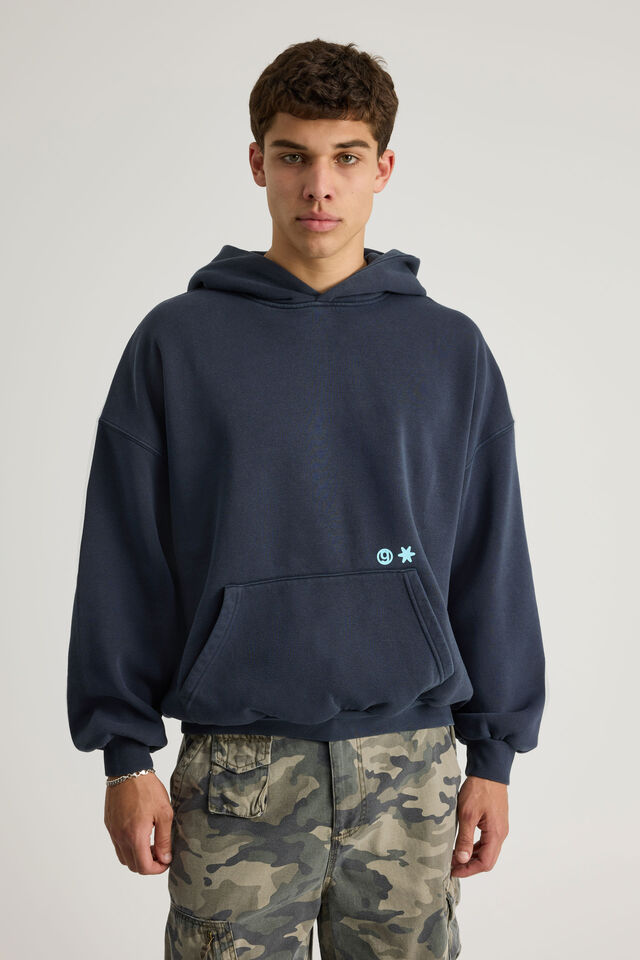 Open Gallery Hoodie, OG WASHED SEAL/REVERSE