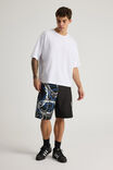 Half Half Classic Boardshort, BLACK/ZEITGEIST SCRIBBLE - alternate image 2