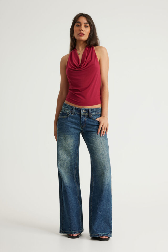 Cowl Neck Halter, SHIRAZ