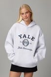 Lcn College Hoodie, LCN YAL SILVER MARLE/YALE - alternate image 2