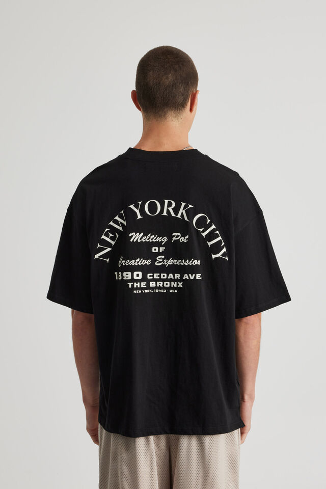 Box Fit Unified Tshirt, UC BLACK/1890 CEDAR AVE