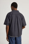 Half Half Short Sleeve Shirt, HH EBONY CHECK - alternate image 3
