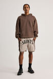 Nfl Basketball Short, LCN NFL BEIGE CEDAR/SAINTS PANELLED - alternate image 2