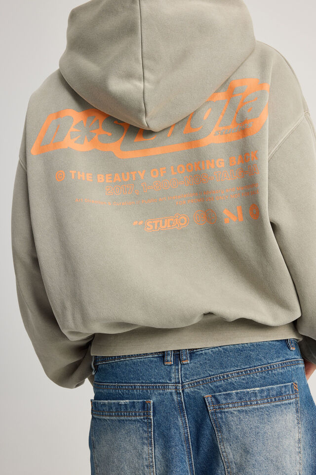 Chloe Hoodie, WASHED SUNBLEACHED KHAKI/NOSTALGIA