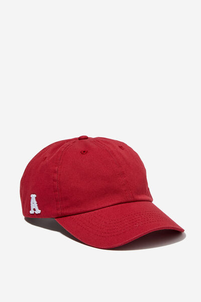 Dad Cap With Small Embroidery, RED