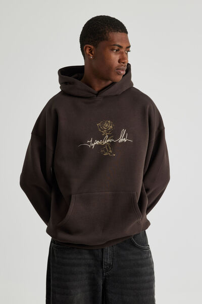 Music Merch Hoodie, LCN BRA CHOC TORTE/TUPAC ROSE