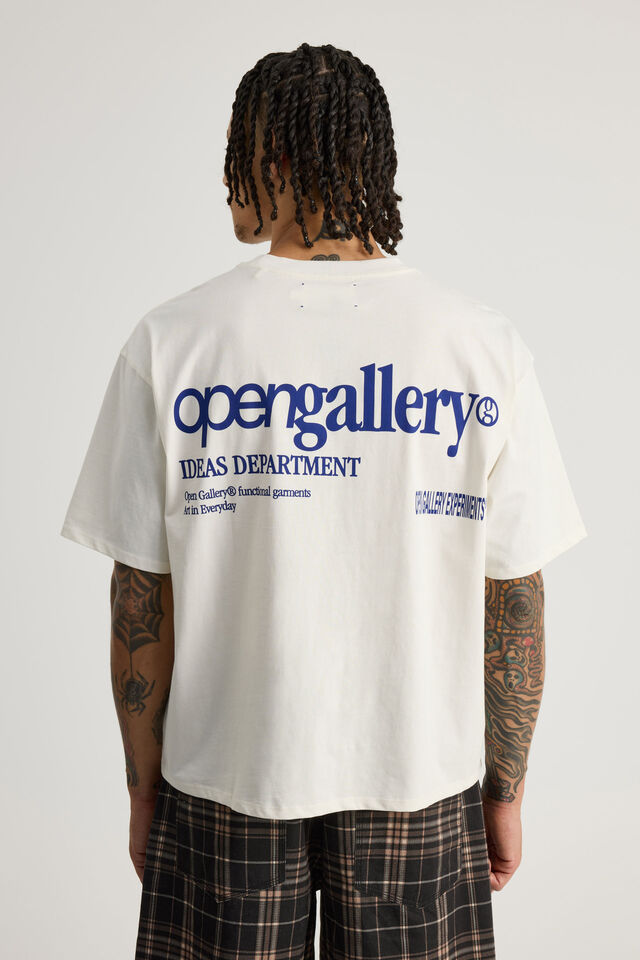 Open Gallery Box Fit Tshirt, OG CLOUD/LINE UP