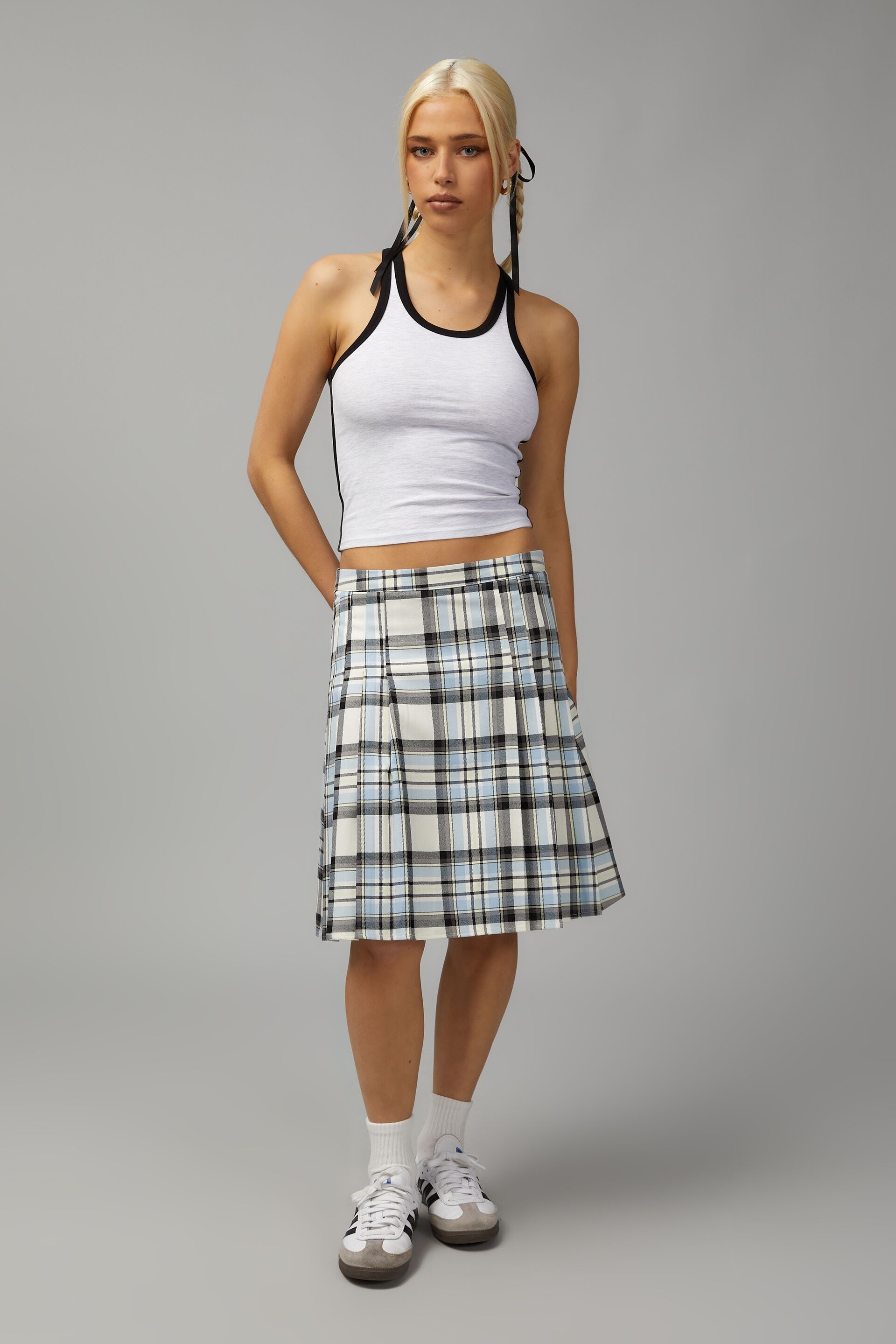 Midi Pleated Skirt