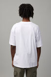 Half Half Oversized T Shirt, WHITE/HALF HALF CAVEMAN - alternate image 3
