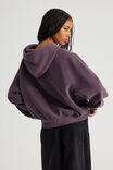 Open Gallery Boxy Hoodie, OG WASHED WINTER PLUM/GALLERY STAR - alternate image 2