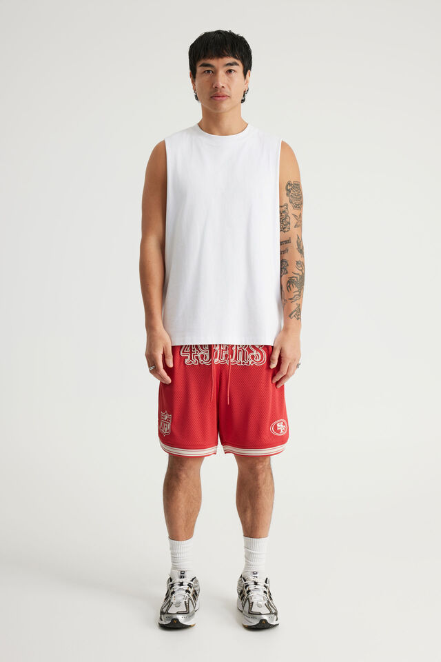Nfl Basketball Short, LCN NFL RED/SAN FRANCISCO 49ERS