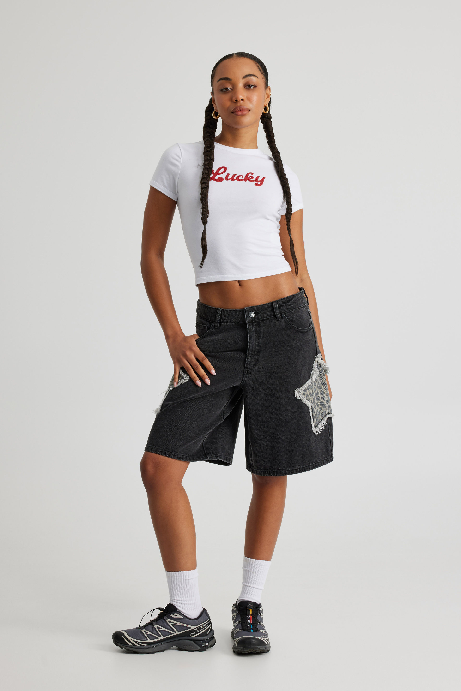 Girls baggy shorts store