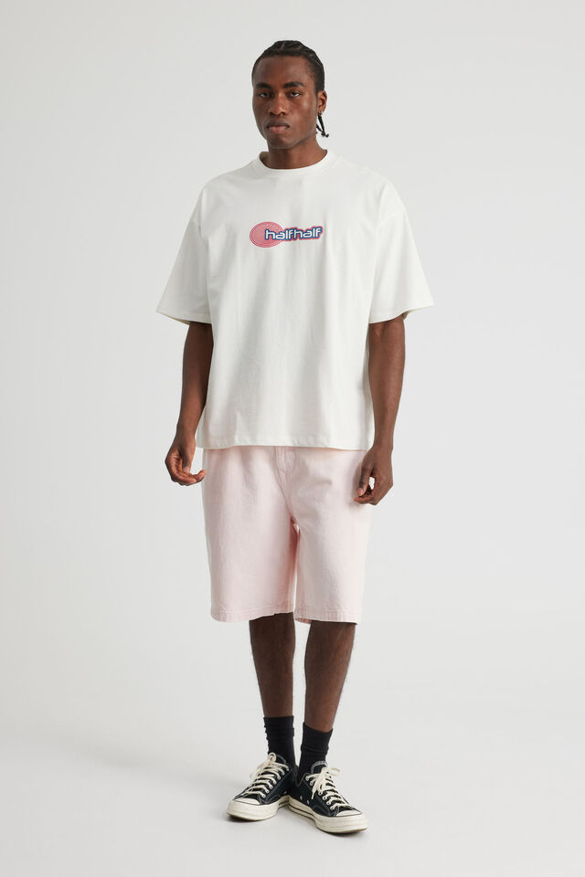 Half Half Heavyweight Box Fit Graphic Tshirt, HH CLOUD/HALF HALF DISC