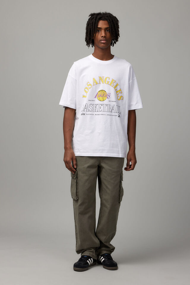 Oversized Nba T Shirt, LCN NBA WHITE/ LA LAKERS PROPERTY