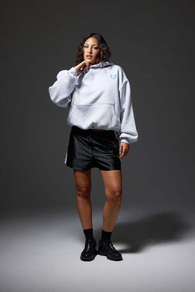 Chloe Hoodie, SILVER MARLE/AMORE