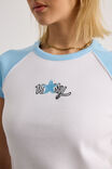Raglan Graphic Tee, WHITE/AIRY BLUE 19NY - alternate image 4