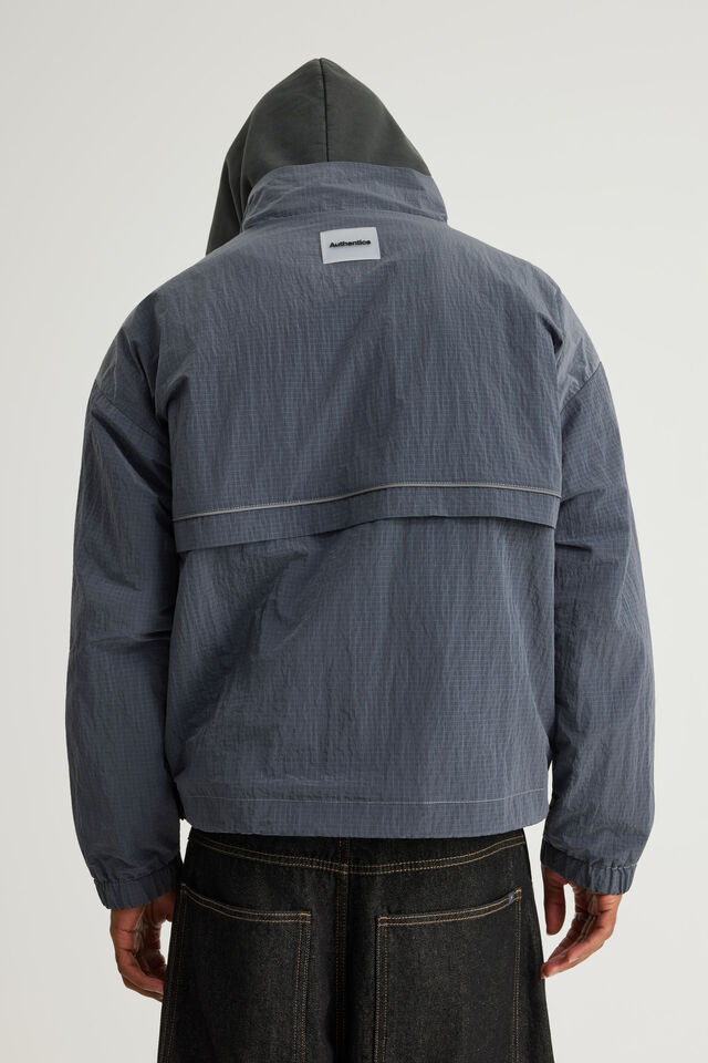 Authentics Spray Jacket, GREY RIP STOP