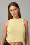 Ivy Knit Tank, YELLOW - alternate image 4