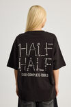 Half Half Box Fit Graphic T Shirt, HH BLACK/THAT HALF HALF BRAND - alternate image 3