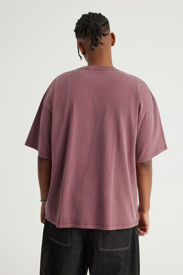 Notion Vintage Graphic Tshirt, NTN WASHED BORDEAUX/MULTI
