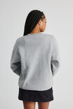 Lcn Nfl Classic Crew Neck Sweater, LCN NFL GREY MARLE/CHIEFS - alternate image 3