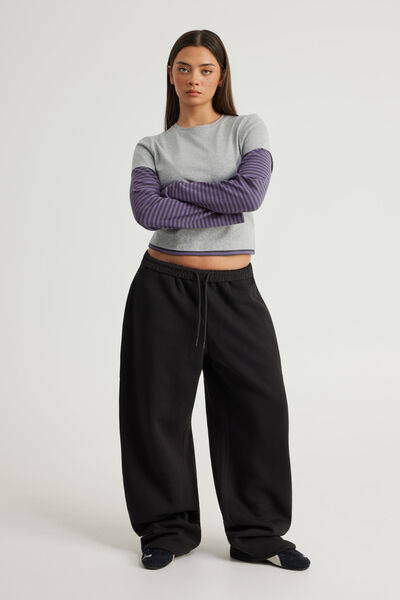 Authentics Baggy Trackpant, BLACK