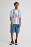 Half Half Jersey, HH CAROLINA BLUE STRIPE/GLOBAL INDUSTRIES - alternate image 2