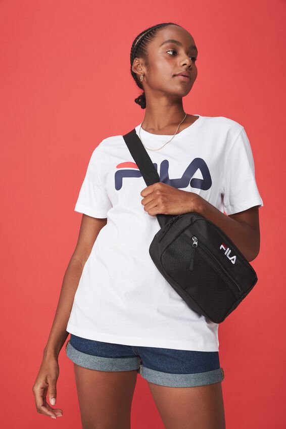 Fila Lcn Square Mesh Bag, BLACK