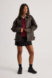 Celes Oversize Pu Jacket, BROWN - alternate image 2