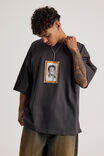 Heavy Weight Music Merch T Shirt, LCN BRA LIL WAYNE SLATE/FRAMED UP - alternate image 1