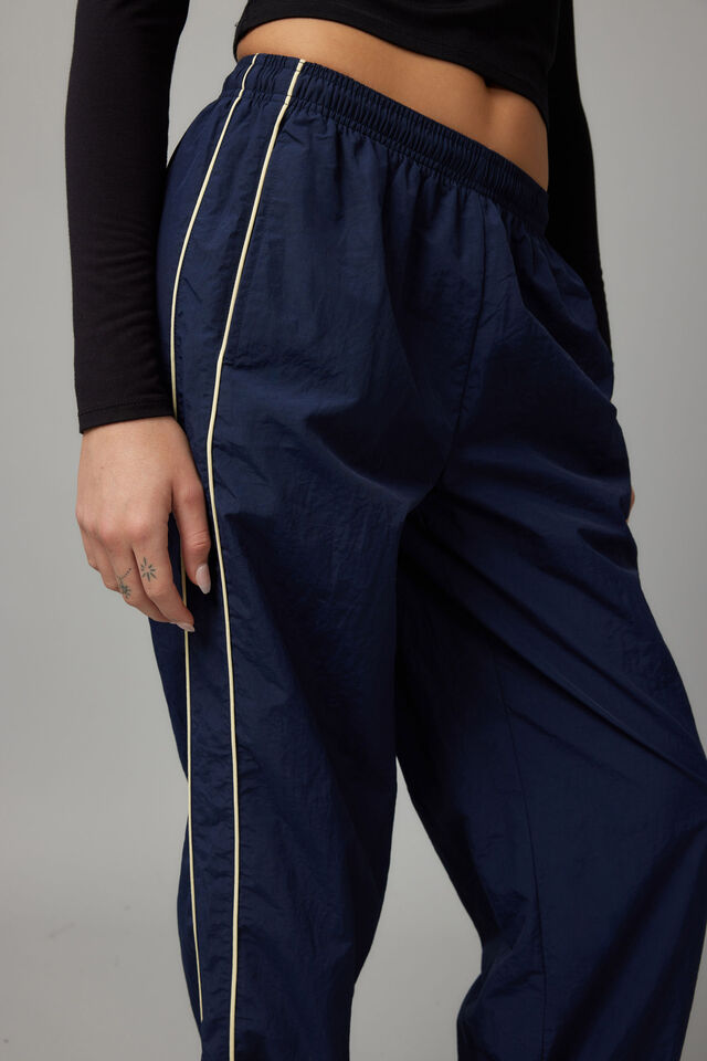 Phoebe Woven Sporty Trackpant, NAVY BLAZER