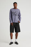 Notion Long Sleeve Tshirt, NTN WASHED PURPLE MAZE/INTERNAL MACHINE - alternate image 2