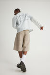 Notion Boxy Cropped Short Sleeve Shirt, NOTION BLUE WHT SPIKY LOGO - example image 3