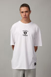 Oversized Nfl T Shirt, LCN NFL WHITE/RAIDERS GOTHIC - alternate image 1