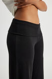Roll Over Straight Leg Pant, BLACK - alternate image 4