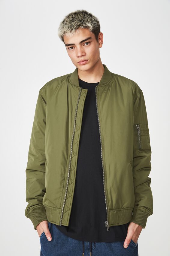 Bomber Jacket, KHAKI