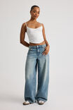 Mid Rise Baggy Jean, WESTERN BLUE - alternate image 2