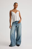 Belle Frill Cami, WHITE - alternate image 2