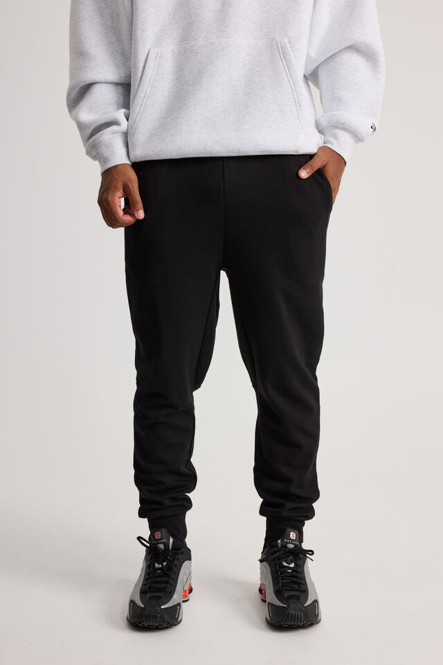 Slim Tech Track Pant, BLACK