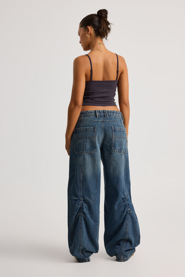 Panelled Barrel Jean, DIRTY INDIGO