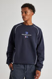 Panelled Nfl Crew, LCN NFL NAVY BLAZER/GIANTS PANELLING - alternate image 1
