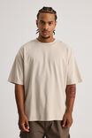 Heavy Weight Box Fit Tshirt, WASHED FOG - alternate image 1