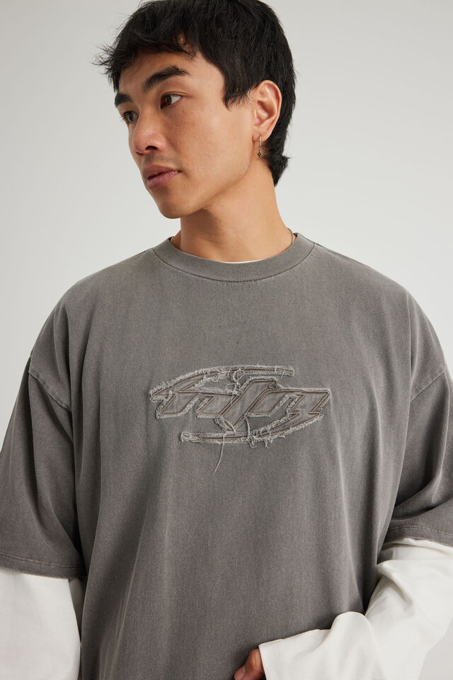 Notion Vintage Graphic Tshirt, NTN WASHED METEOR/SWOOSH LOGO
